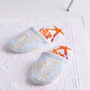 Versace Barocco De La Mer bath slippers